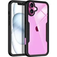 Custodia per Apple iPhone 16 Plus, Techsuit, ColorVerse 360, Nera — 3