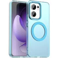 Custodia MagSafe per Oppo Reno13 FS 5G / Reno13 F 4G / Reno13 F, Techsuit, CandyCase, Blu — 3