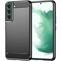 Custodia per Samsung Galaxy S22+ 5G S906, Techsuit, Carbonio, Nera — 3