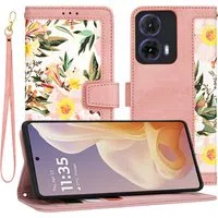 Custodia per Motorola Moto G85, Techsuit, FlipCraft, Rosa — 3
