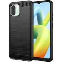 Custodia per Xiaomi Redmi A2 / A1, Techsuit, Carbonio, Nera — 3