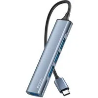 Hub USB-C Yesido HB17, 4in1, Grigio — 3