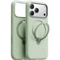 Custodia MagSafe per Apple iPhone 17 Pro, Torras, QPRO Silicone, Verde Matcha — 3
