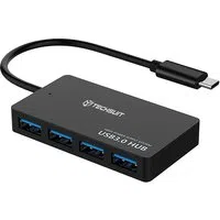 Hub USB-C Techsuit H16 QuantumNode, 4in1, Nero — 3