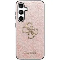 Custodia per Samsung Galaxy S25 FE, Guess, 4G Metal Logo, Rosa — 3