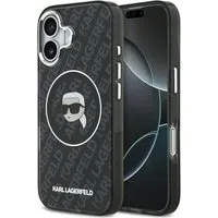 Custodia MagSafe per Apple iPhone 17, Karl Lagerfeld, IML Karl`s Head, Nera — 3