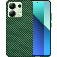 Custodia per Xiaomi Redmi Note 13 4G, Techsuit, Carbonite FiberShell, Verde — 3