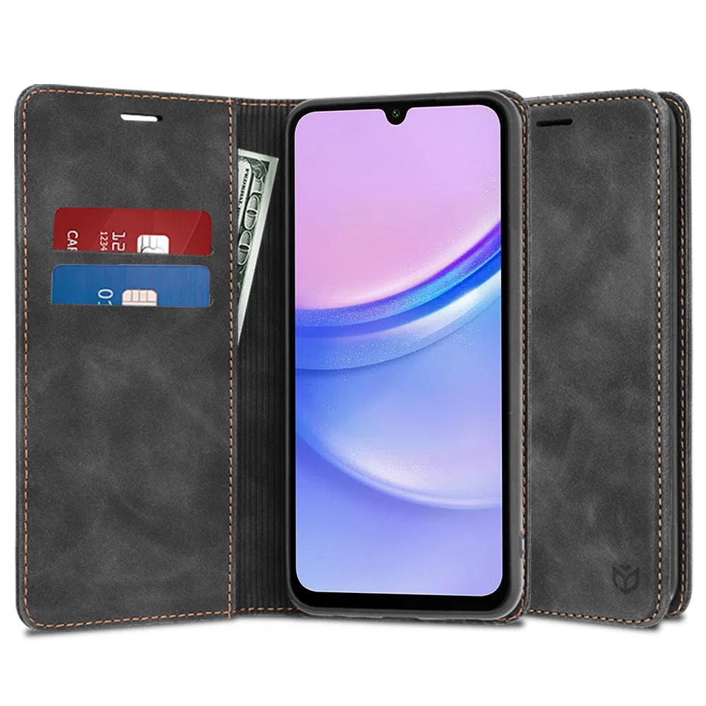 Custodia per Samsung Galaxy A15 5G A156 / A15 A155, Techsuit, Confy, Nera — 2