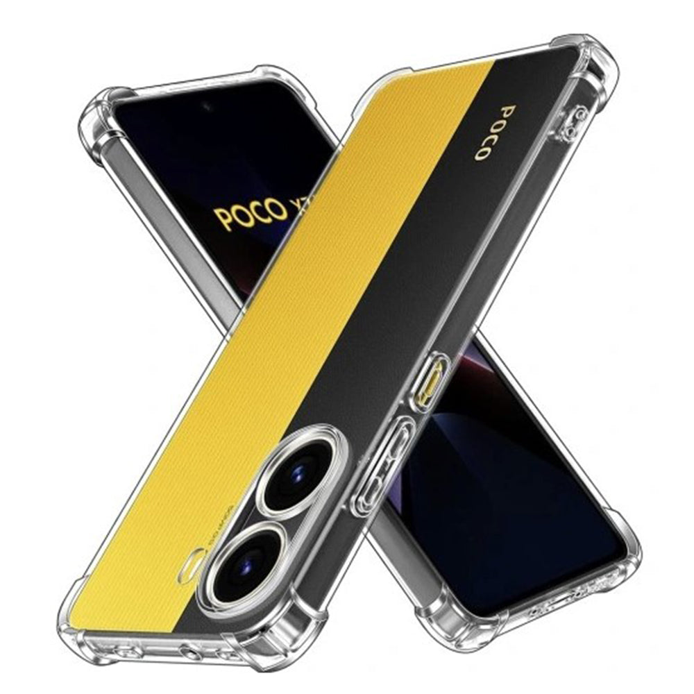 Custodia per Xiaomi Poco X7 Pro, Techsuit, Shockproof Clear, Trasparente
