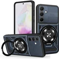 Custodia per Samsung Galaxy A35 5G A356, Techsuit, RuggedCam, Blu — 3