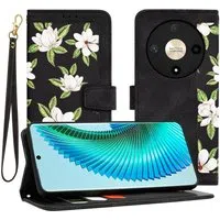 Custodia per Honor Magic6 Lite, Techsuit, FlipCraft, Nera — 3