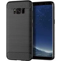 Custodia per Samsung Galaxy S8 G950, Techsuit, Carbonio, Nera — 3
