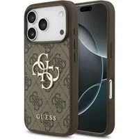 Custodia per Apple iPhone 17 Pro Max, Guess, 4G Big Logo, Marrone — 3