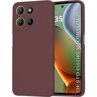 Custodia per Motorola Moto G15 / G15 Power, Techsuit, SoftFlex, Vinaccia — 3