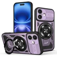 Custodia per Apple iPhone 16 Plus, Techsuit, RuggedCam, Viola — 3