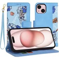 Custodia per Apple iPhone 15, Techsuit, FlipCraft, Blu — 3