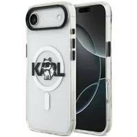 Custodia MagSafe per Apple iPhone 17 Air, Karl Lagerfeld, IML Sketch Logo Choupette, Trasparente — 3
