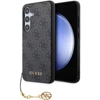 Custodia per Samsung Galaxy S24+ S926, Guess, 4G Charm, Nera — 3