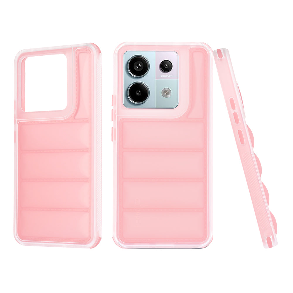 Custodia per Xiaomi Poco X6 / Note 13 Pro 5G, Techsuit, Wave Shield, Rosa