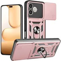 Custodia per Honor 600 Lite, Techsuit, CamShield, Rosa Dorato — 3
