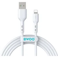 Cavo Dati e Ricarica USB-A - Lightning BWOO BO-X172L-2M, 15W, 2m, Bianco — 3