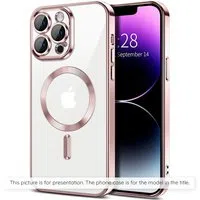 Custodia MagSafe per Apple iPhone 17 Air, Techsuit, Luxury Crystal, Rosa — 3