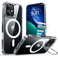 Custodia MagSafe per Apple iPhone 17, ESR, Classic Hybrid Kickstand, Trasparente — 3
