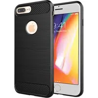 Custodia per Apple iPhone 8 Plus, Techsuit, Carbonio, Nera — 3