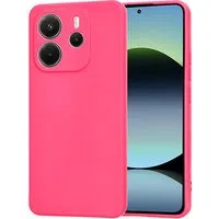 Custodia per Xiaomi Redmi Note 14 4G (Standard), Techsuit, SoftFlex, Rosa Scuro — 3