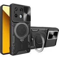 Custodia per Xiaomi Redmi Note 13 5G, Techsuit, CamGuard Pro, Nera — 3