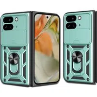 Custodia per Google Pixel 9 Pro Fold, Techsuit, CamShield, Verde — 3