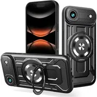 Custodia per Apple iPhone 17 Air, Techsuit, RuggedCam, Nera — 3