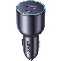 Caricabatterie da auto UGREEN EC701, 63W, 3A, 1 x USB-A - 1 x USB-C, Nero — 3