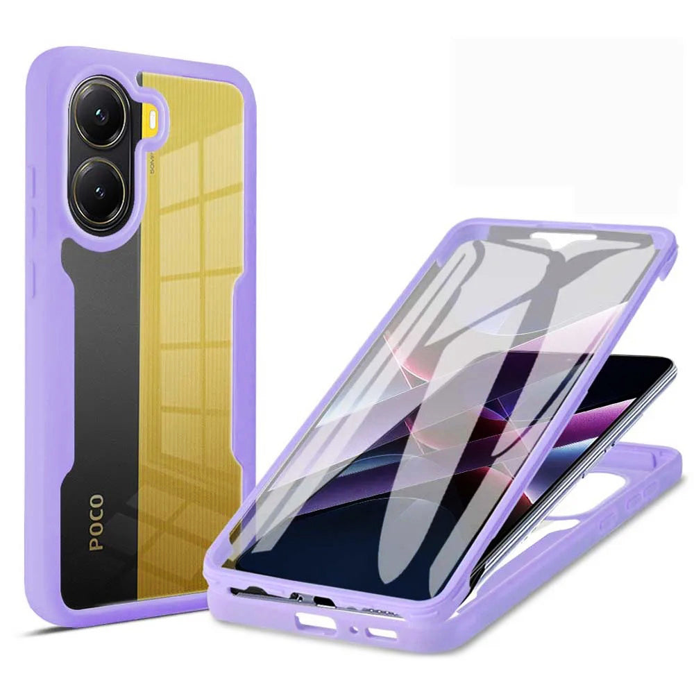 Custodia per Xiaomi Poco X7 Pro, Techsuit, ColorVerse 360, Viola