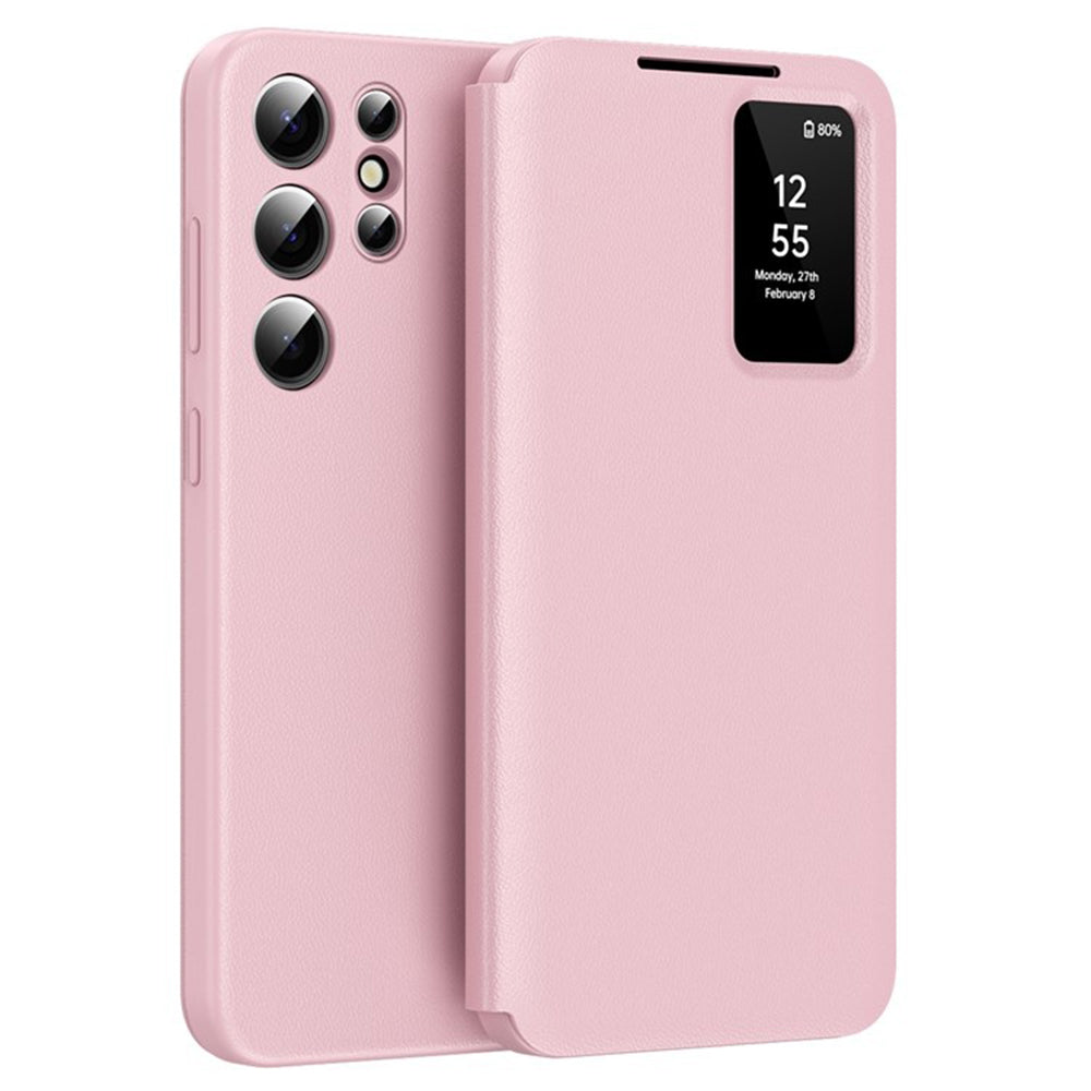 Techsuit Custodia per Samsung Galaxy S25 Ultra S938, Techsuit, SmartView, Rosa