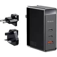 Caricabatterie da rete McDodo CH-8101 Pro Nuc AR Power Travel, 100W, 5A, 1 x USB-A - 2 x USB-C, Nero — 3