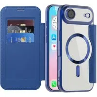 Custodia MagSafe per Apple iPhone 17 Air, Techsuit, SmartMag Book, Blu — 3