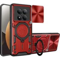 Custodia per Xiaomi Poco M8 Pro / Redmi Note 15 Pro+ 5G, Techsuit, CamGuard Pro, Rossa — 3