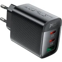 Caricabatterie Rete Acefast A108, 67W, 3A, 1 x USB-A - 2 x USB-C, Nero — 3