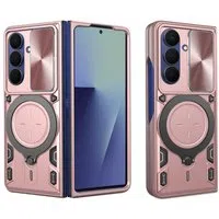 Custodia per Samsung Galaxy Z Fold7 F966, Techsuit, CamGuard Pro, Rosa Oro — 3