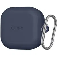 Custodia Tech-Protect Silicone Hook per Samsung Galaxy Buds4 / Buds4 Pro, Blu Navy — 3