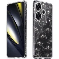 Custodia per Xiaomi Poco F6, Techsuit, SparkleSkin, Trasparente — 3