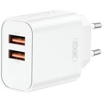 Caricabatterie Rete XO Design CE34, 12W, 2.4A, 2 x USB-A, Bianco — 3