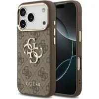 Custodia per Apple iPhone 17 Pro Max, Guess, Big 4G Logo Classic, Marrone Dorato — 3