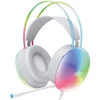 Cuffie Gaming 3.5mm XO Design GE11, RGB, Bianche — 3