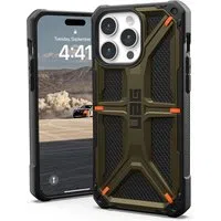 Custodia per Apple iPhone 15 Pro Max, Urban Armor Gear, Monarch Kevlar, Verde — 3