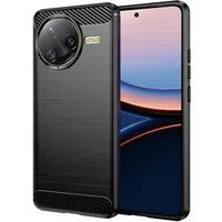 Custodia per Xiaomi Poco F7 Ultra, Techsuit, Carbonio, Nera — 3