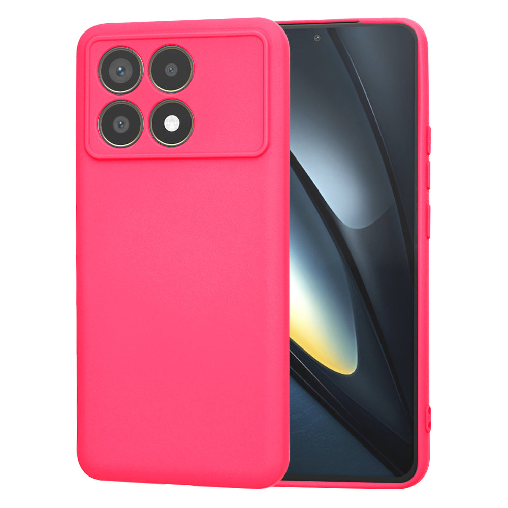 Techsuit Custodia per Xiaomi Poco F6 Pro, Techsuit, SoftFlex, Rosa Scuro