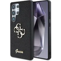 Custodia per Samsung Galaxy S25 Ultra S938, Guess, Glitter Big 4G Script, Nera — 3