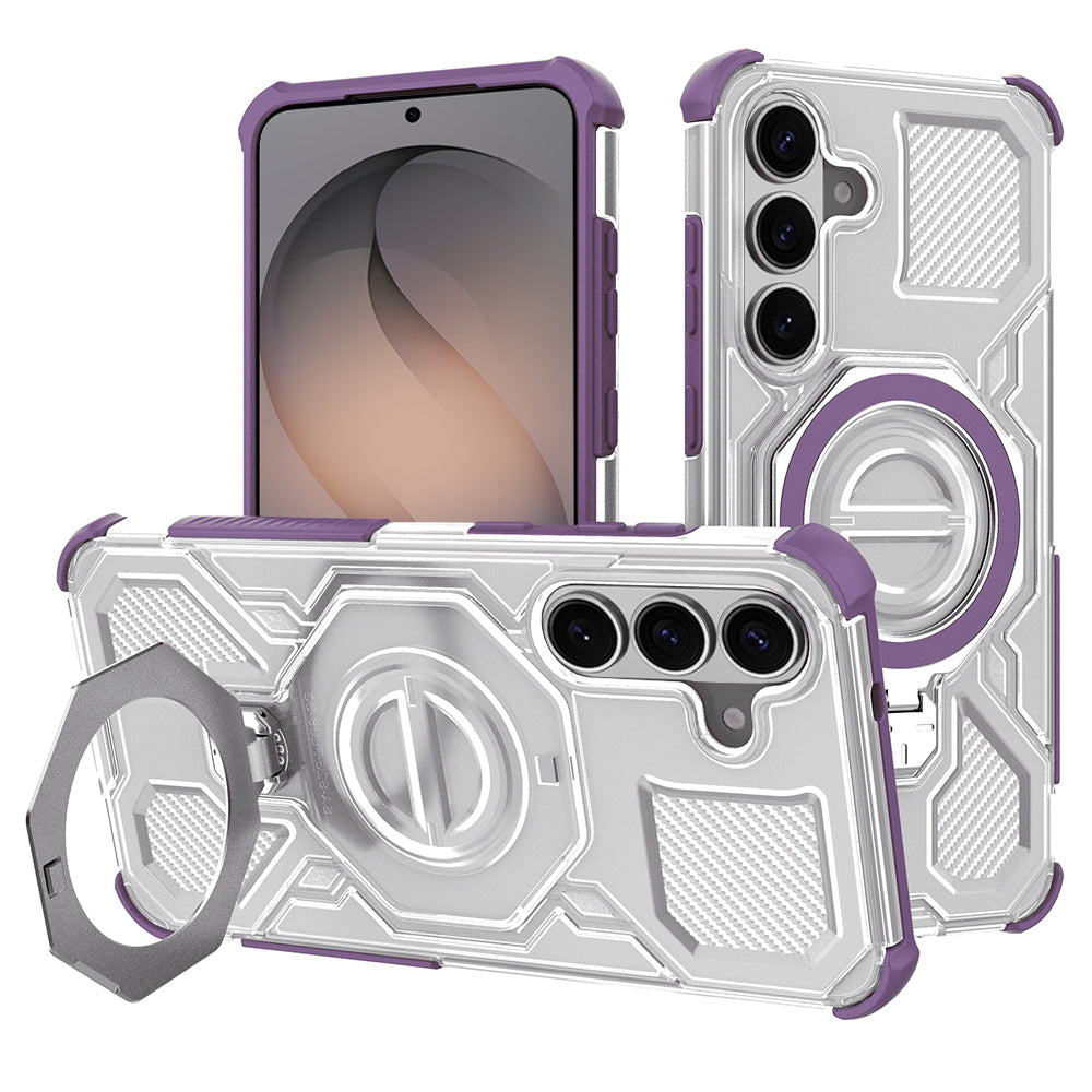 Techsuit Custodia per Samsung Galaxy S26 S942, Techsuit, Carbon Shield Pro, Viola